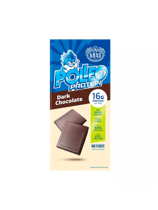 Kraš&Polleo proteinska tamna čokolada u pakiranju od 80g