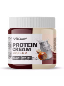 Polleo Sportproteinski cream duo čokoladni namaz u prozirnoj ambalaži od 200g