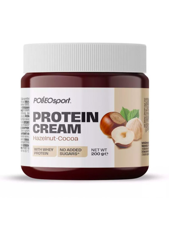 Polleo Sport proteinski namaz od čokolade i kakaa u prozirnoj ambalaži od 200g