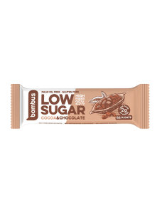 Pločica Low Sugar - Kakao & čokolada na pakiranju od 40g.