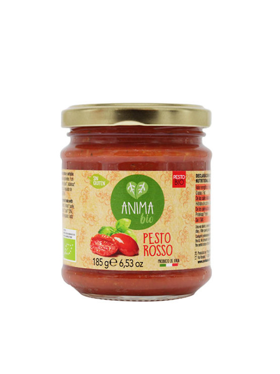 Pasta Natura Organski Pesto Rosso Bez glutena u staklenoj bočici od 185g