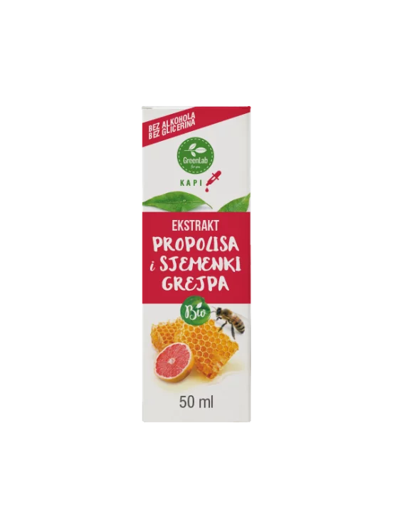 Ekstrakt sjemenki grejpa s propolisom Bio - 50 ml Green lab
