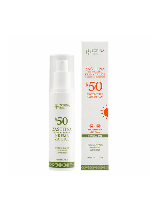 Hidratantna zaštitna krema za lice SPF 50 u pakiranju od 50ml Zorina mast