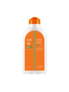 Losion za sunčanje SPF 50+ u bijelo-narančastom pakiranju od 200ml Zorina mast