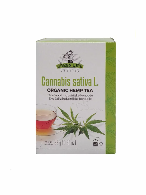 Čaj od industrijske konoplje - Organski u žutom pakiranju od 28g Green Life