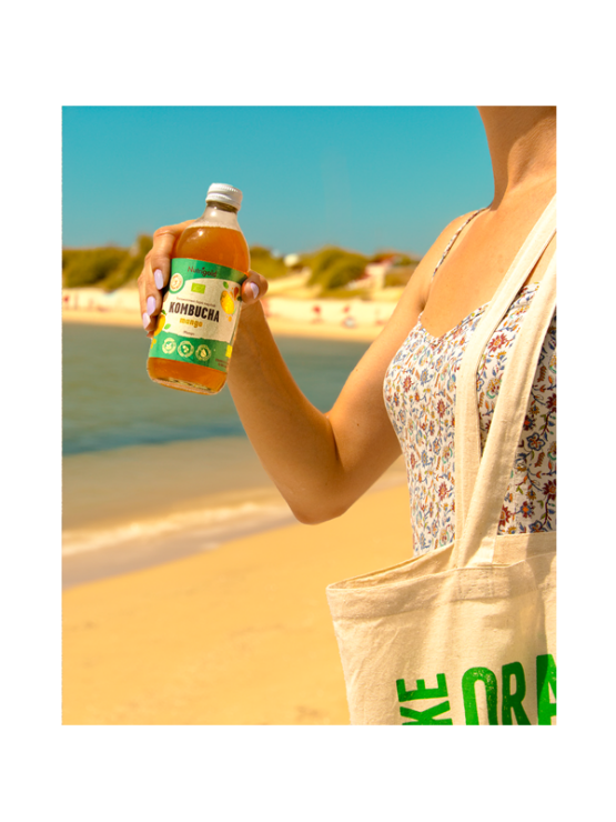 Kombucha Mango Organska u eko prozirnom staklenom pakiranju od 330ml Nutrigold