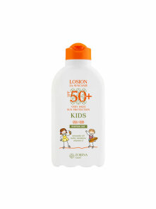 Kids SPF 50+ losion za sunčanje u bijelom neprozirnom pakiranju od 200ml Zorina mast