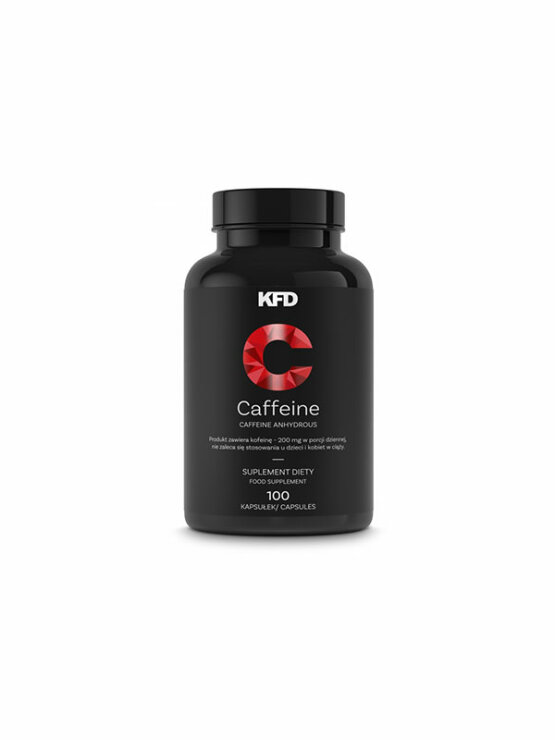 Kofein u crnom pakiranju od 100 tableta  - KFD Nutrition