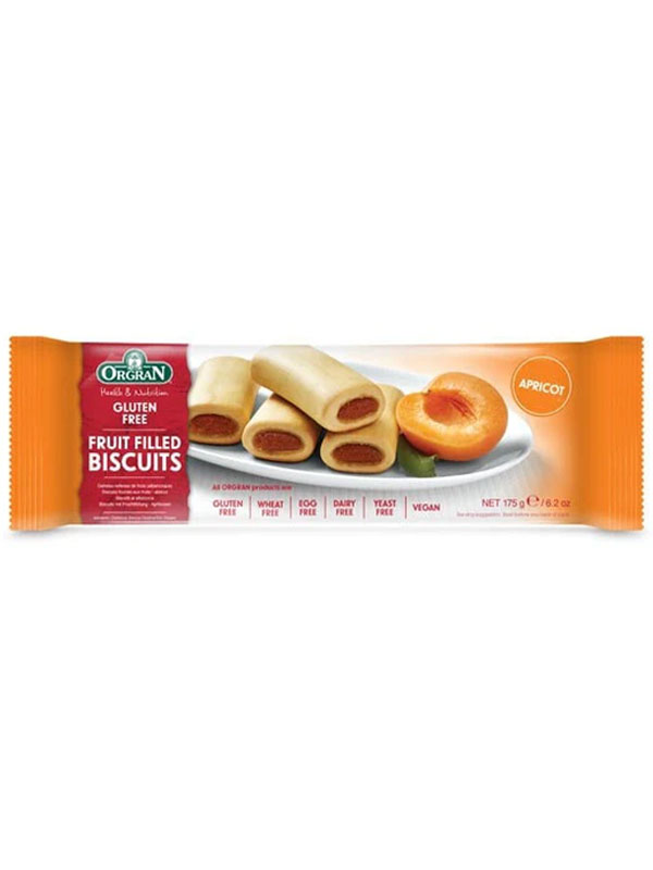 Orgran Kekse mit Aprikosenfüllung Glutenfrei - 175g | Bio-Fabrik