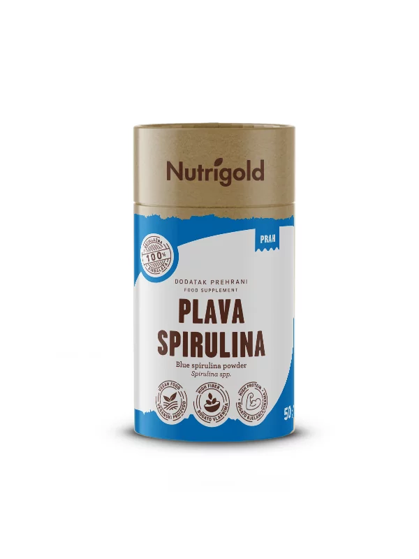 Nutrigold plava spirulina u prahu u pakiranju od 50g