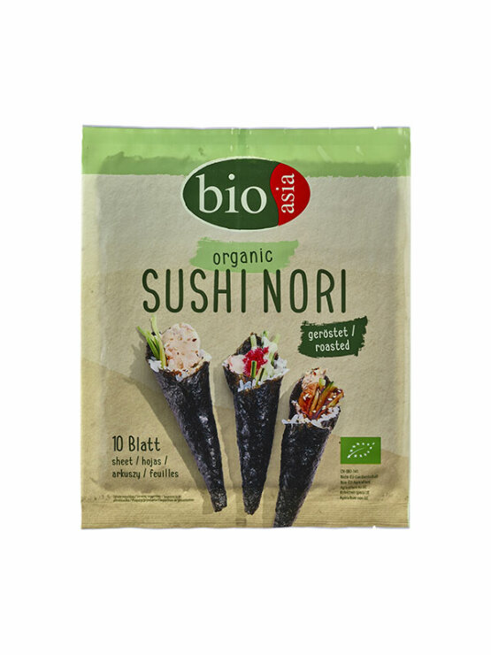 Nori alge za sushi 10 kom - Organske 25g Bioasia