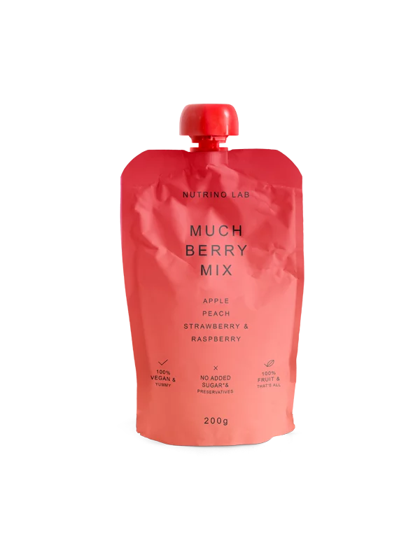 Nutrino Lab Voćni snack - jabuka, breskva, jagoda i malina u ambalaži od  200g