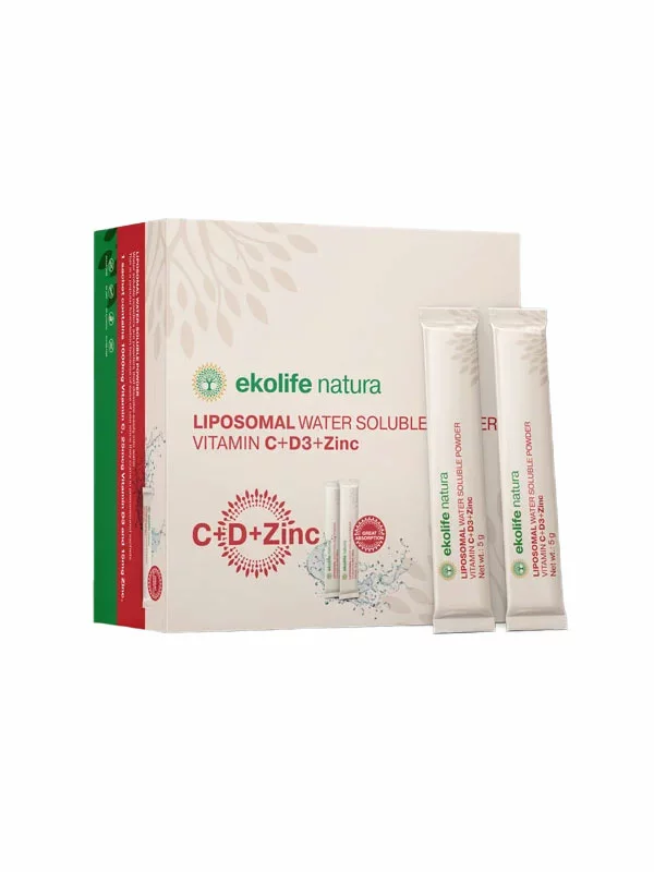 Liposomalni Vitamin C + D3 + Cink - 21x5g Ekolife Natura