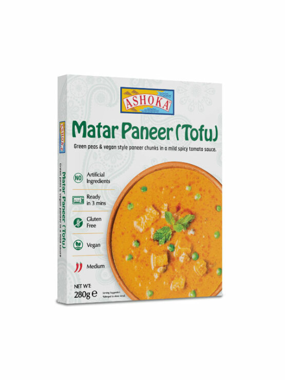 Instant tofu Matar Paneer - Bez glutena 280g Ashoka