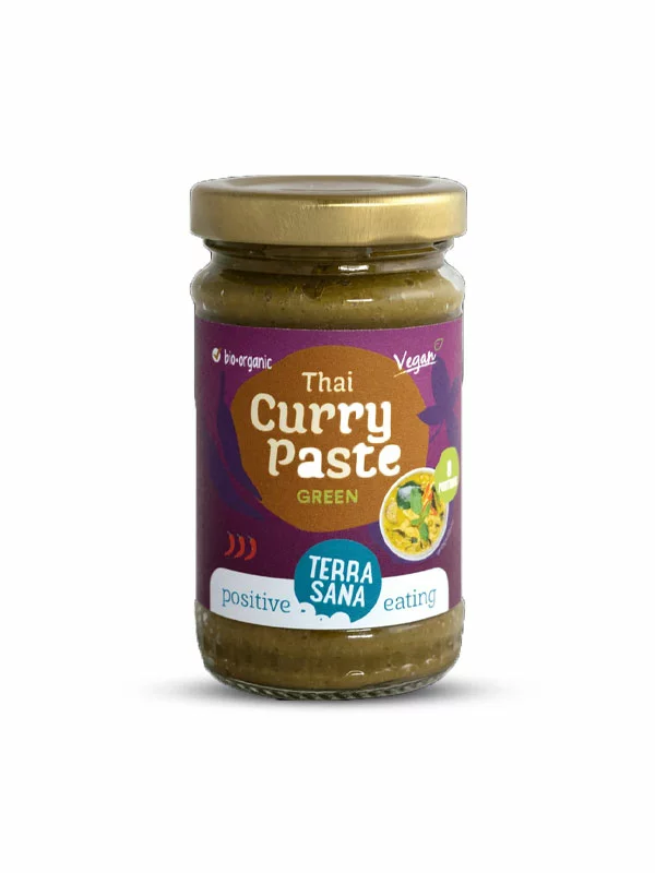 Terrasana Thai zelena Curry pasta - organska u staklenci od 120g