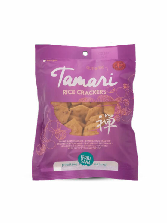 Terrasana tamari rižini krekeri bez glutena organski u pakiranju od 60g