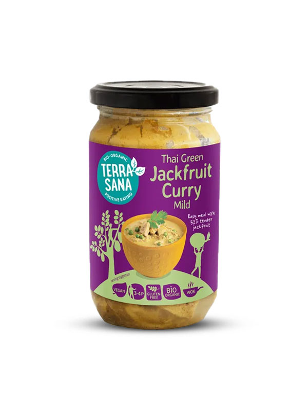 Terrasana Thailändische grüne Currypaste mit Jackfrucht Glutenfrei ...