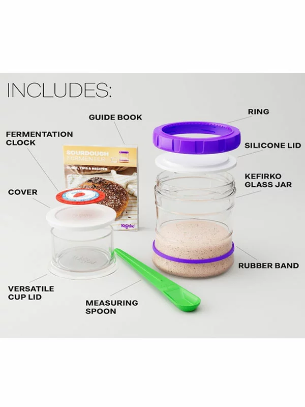 Fermenter za kiselo tijesto Sourdough - 900ml Kefirko