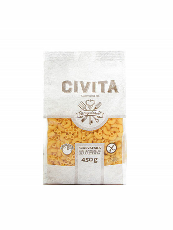Civita Kukuruzna tjestenina - Rogovi Bez glutena u pakiranju od  450g