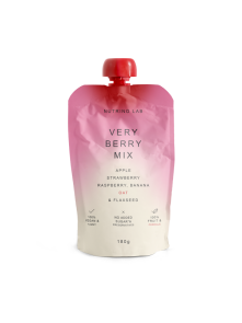 Nutrino Very Berry snack od jabuke, banane, jagode, maline, zobi i lanenih sjemenki u pakiranju od 180g
