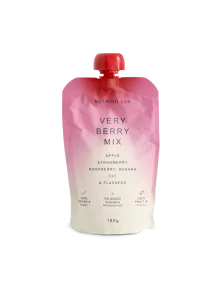 Nutrino Very Berry snack od jabuke, banane, jagode, maline, zobi i lanenih sjemenki u pakiranju od 180g