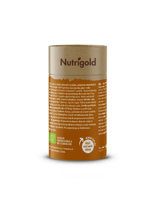 Lavlja griva u prahu - Organska 150g Nutrigold