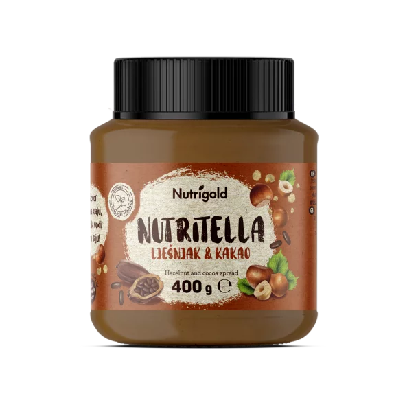 Nutrigold Nutritella organski namaz od lješnjaka u pakiranju od 400g