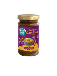 Thai žuta Curry pasta Bez glutena - Organska 120g Terrasana