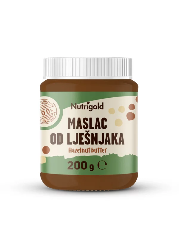 Nutrigold Maslac od lješnjaka 100% čisti u plastičnoj ambalaži 200g