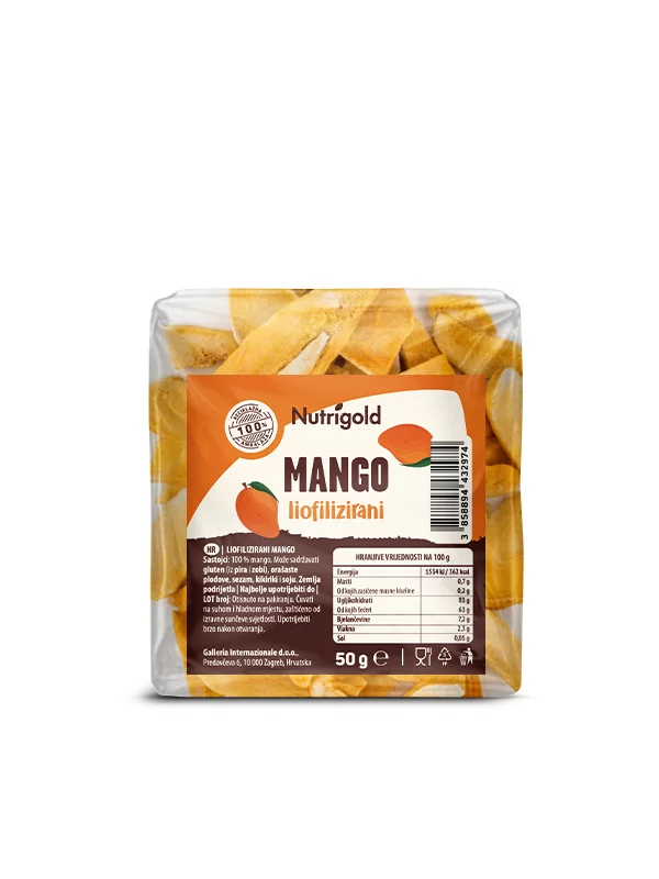 Nutrigold Liofilizirani mango u pakiranju od 50g