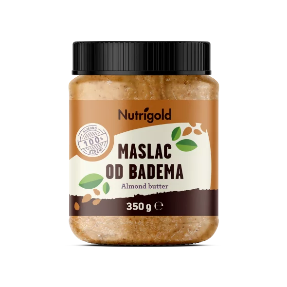 Nutrigold Maslac od badema 100% čisti u plastičnoj ambalaži 350g