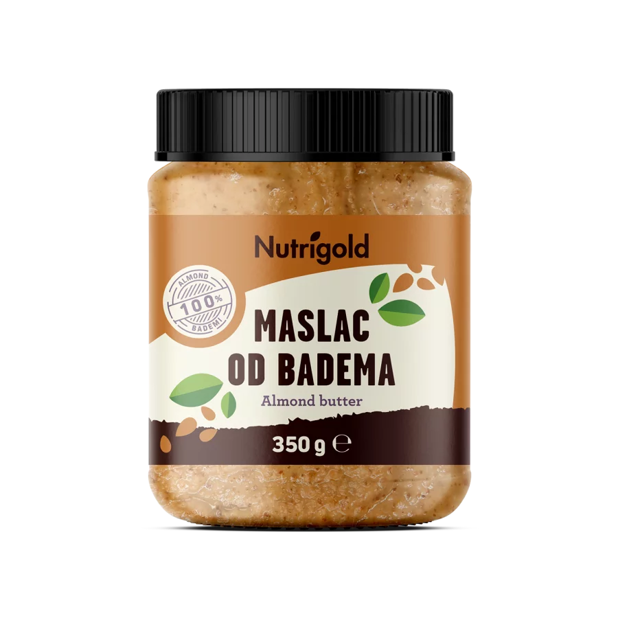 Nutrigold Maslac od badema 100% čisti u plastičnoj ambalaži 350g