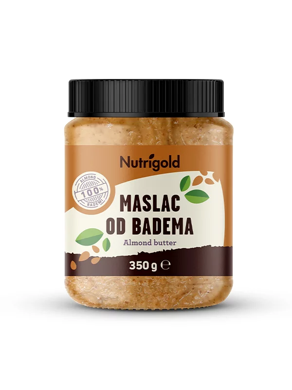 Nutrigold Maslac od badema 100% čisti u plastičnoj ambalaži 350g