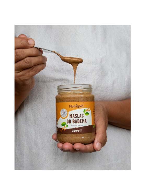 Nutrigold Maslac od badema 100% čisti u plastičnoj ambalaži 350g