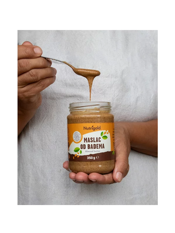 Nutrigold Maslac od badema 100% čisti u plastičnoj ambalaži 350g