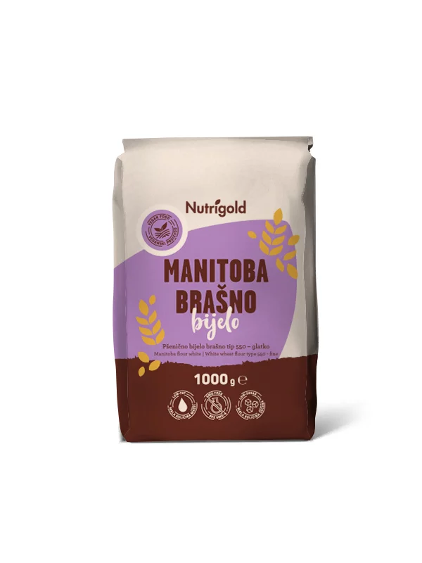 Nutrigold Manitoba pšenično brašno tip 550 u ambalaži od 1000g
