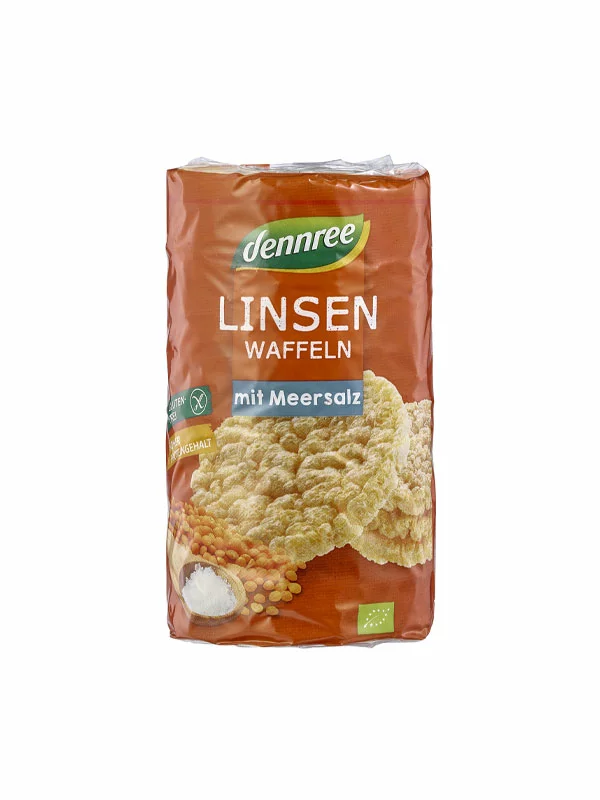 Krekeri od leće Morska sol Bez glutena - Organski 100g Dennree