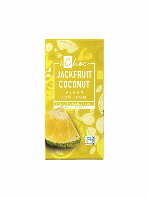Veganska čokolada Jackfruit & Kokos - Organska 80g iChoc