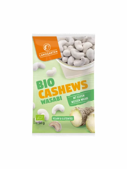Indijski oraščići s wasabijem Bez glutena - organski 50g Landgarten