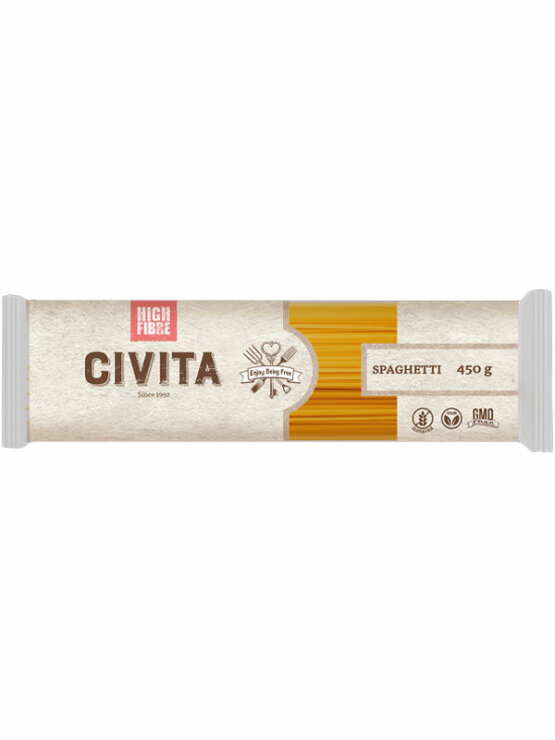 Civita Kukuruzna tjestenina s vlaknima - Spaghetti Bez glutena u pakiranju od 450g