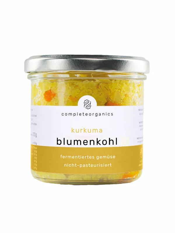 completeorganics Fermentirano povrće Cvjetača & Kurkuma - Organsko u staklenci od 230g
