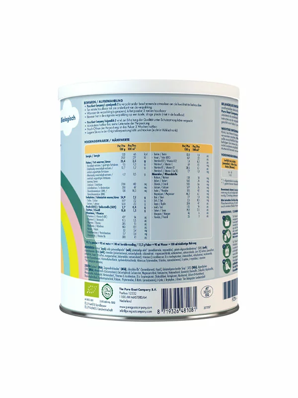 Prijelazna formula za dojenčad na bazi kozjeg mlijeka 2 (od 6. mjeseca) - Organska 800 g Pure Goat