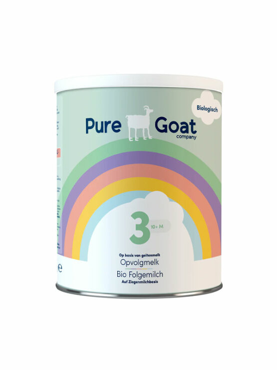 Pure Goat Prijelazna formula za dojenčad na bazi kozjeg mlijeka 3 (od 10. mjeseca) - Organska u ambalaži od 400 g
