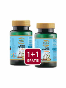 1+1  Beta Glucan & C3 Reduct 2x 60 x 756mg Kapsule - Hug Your Life