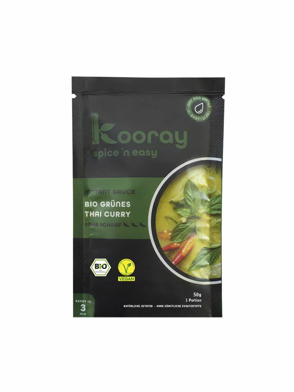 Instant Thai Curry umak Zeleni - Organski 50g Kooray