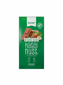 Mliječna čokolada s lješnjakom i ksilitolom - 80g Xucker