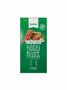 Mliječna čokolada s lješnjakom i ksilitolom - 80g Xucker