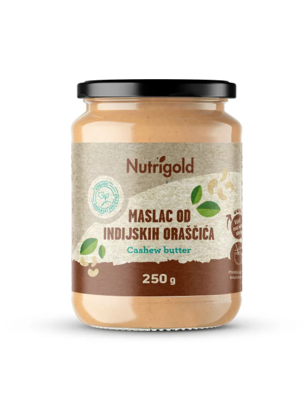 Nutrigold Maslac od indijskih oraščića 100% čisti u staklenoj ambalaži 250g