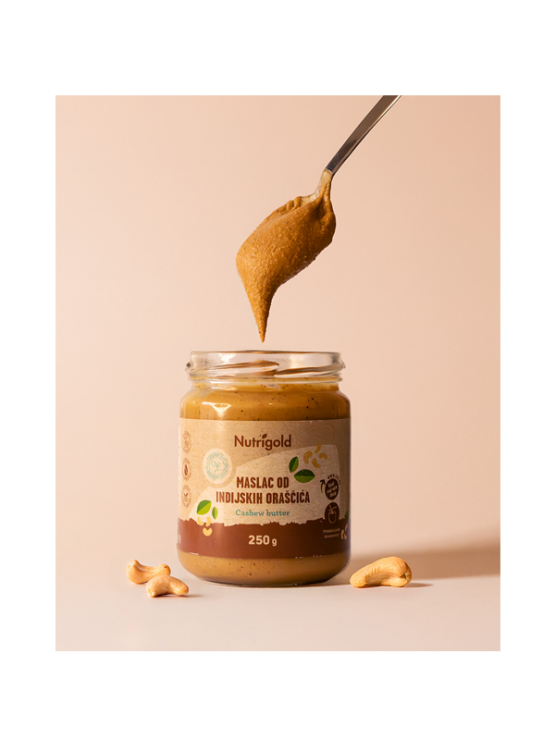 Nutrigold Maslac od indijskih oraščića 100% čisti u staklenoj ambalaži 250g