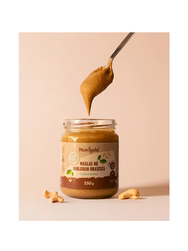 Nutrigold Maslac od indijskih oraščića 100% čisti u staklenoj ambalaži 250g